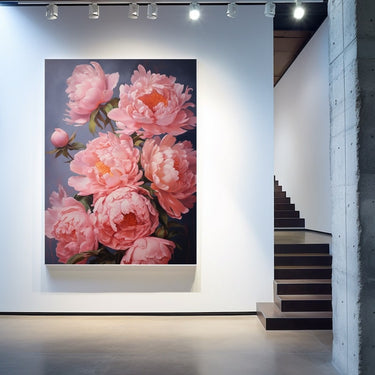 Oil Painting of Peonies